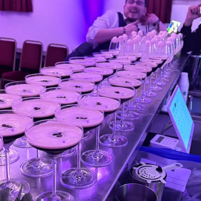 Christmas cocktail party at Aldermaston Village Hall, Berkshire